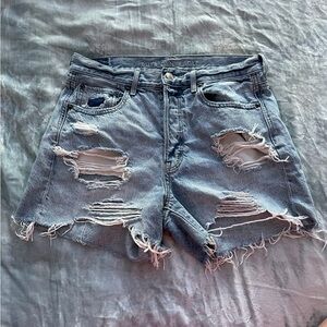 American Eagle Light Wash Jean Shorts